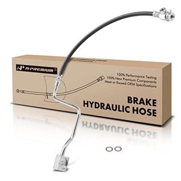 Imagem de A-Premium Mangueira hidráulica de freio dianteiro compatível com modelos Ford selecionados - F Super Duty 1995-1997, F59 1995 - Substituição # F5TZ2078AA