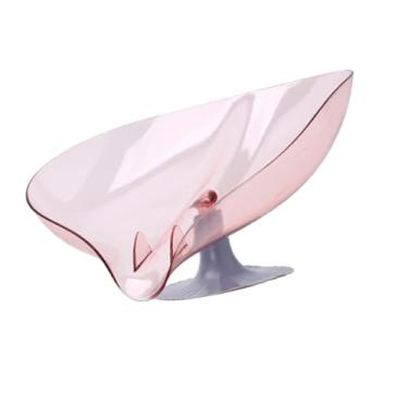 Imagem de aqxreight Suporte de Drenagem de Ventosa para Lavar Louça, Bandeja de Armazenamento de Bola de Esponja, Organizador de Drenagem de Plástico para Pia de Cozinha, Lavagem Rosa, Incluindo Bolas de (Rosa)