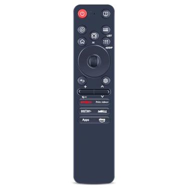 Imagem de RETROSUN MR25GA AKB76046607 Substituição de controle remoto mágico, compatível com LG C5 B5 G5 M5 2025 Series TV, inclui AI, ponteiro e controle de voz