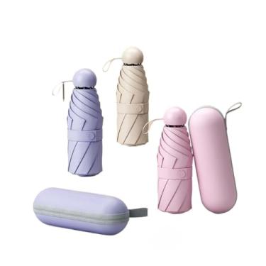 Imagem de Mini Guarda Chuva Sombrinha Cápsula Ultra Light Proteção UV Sol Chuva Portátil De Bolso(Aleatório)