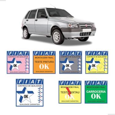 Imagem de SPORTINOX, Adesivos De Advertência Para Linha Fiat 1994/02 Para-brisa