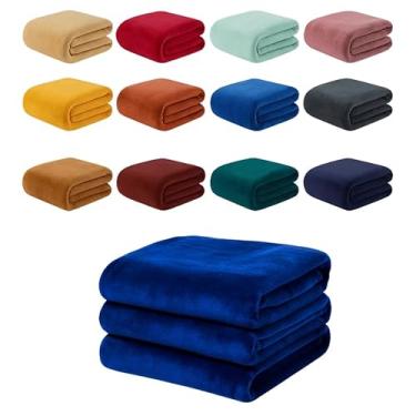 Imagem de Manta Casal de Microfibra Fofinha Cores Lisas 1,80m x 2,00m Decoração Frio Inverno Quentinha (2, Sortida Lisa)