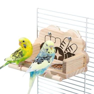 Imagem de Tigelas para Aves,Estação De Água Dupla E Transparente,Bebedouro de Água de com Design à Prova de Respingos para Gaiola | para Calopsita, Periquito, Pombo, Animal de