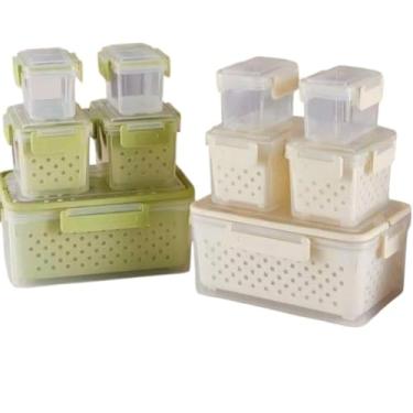 Imagem de Conjunto 5 Potes Herméticos com Tampa e Cesto - Sortida