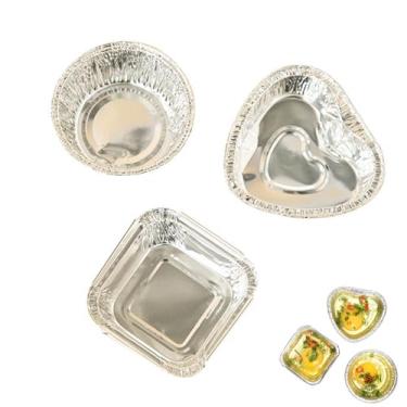 Imagem de NentMent Pacote com 30 formas de torta de folha de alumínio descartáveis, mini latas de torta de ramequins copos de muffin de folha de estanho, formas de cupcake pequenas para padarias, sobremesas