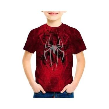 Imagem de Camisetas Infantis De Verão Marvel Spiderman, Camisetas De Manga Curta