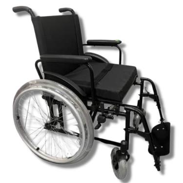 Imagem de Cadeira de Rodas Dobrável Desmontável em Aço Carbono Obeso e Idoso até 200kg Pneu Antifuro (60)