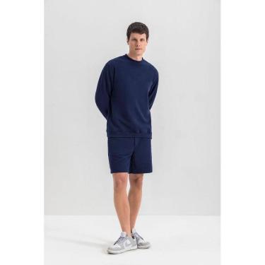 Imagem de Blusão Masculino Em Moletom Essendi  Azul Escuro