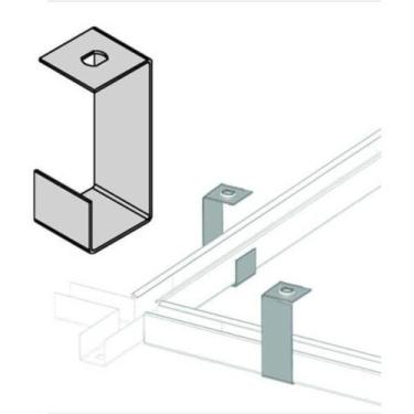 Imagem de Gancho longo p/perfilado 38x38 - 10 peças - Luxtil Elétrica