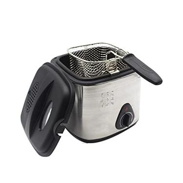 Imagem de Frigideira pequena, fritadeira elétrica, batatas fritas e asas de frango, fritadeira elétrica multifunções, 1,5 l, 1,5 l