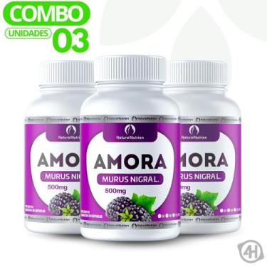 Imagem de Suplemento Vegano Amora 300cps de 500mg Cada - Natural Nutrien