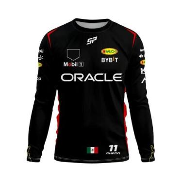 Imagem de Camiseta De Manga Longa Com Gola Redonda Para Motociclismo Red Bull Ra