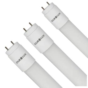 Imagem de KIT 3 LAMPADA SUPERLED TUBULAR T8 9W BIVOLT 6500K OUROLUX