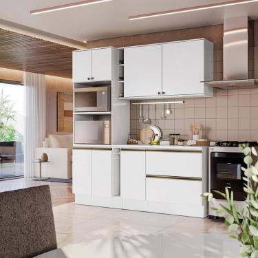 Imagem de Armário de Cozinha Compacta 100% MDF 205cm Branco Celeste Kappesberg