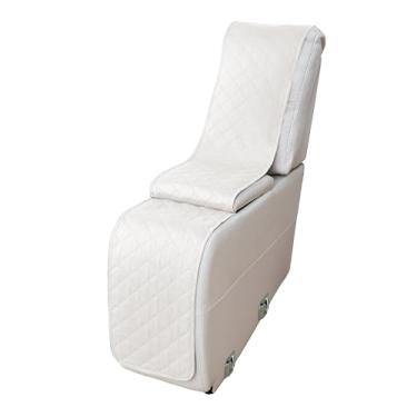 Imagem de HDCAXKJ Capas de sofá reclináveis em forma de L, capa de console central lavável, acolchoada, macia, para cachorro de estimação, reclinável, sofá, console central (1 console do meio, branco marfim)