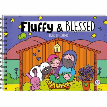 Imagem de Fluffy and Blessed - Livro de colorir com marcador