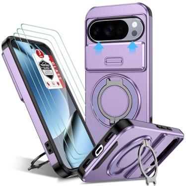 Imagem de Capa LG Velvet, Capa LG Velvet 5G com 2 unidades de película macia HD, amortecedor rígido de policarbonato + Sofe TPU à prova de choque armadura resistente a impactos híbrida mármore colorido capa para celular LG Velvet 5G - Roxo