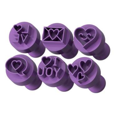 Imagem de Kit Carimbo Marcador Brigadeiros DIA DOS NAMORADOS LOVE Molde Festa Co