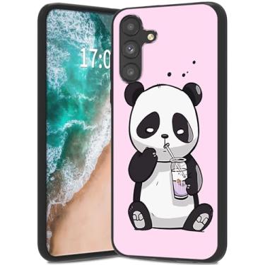 Imagem de WZCJDHMJ Capa para Samsung Galaxy S25 FE, capa traseira fina de silicone flexível macio resistente a arranhões antiderrapante com absorção de choque de 6,7 polegadas 2025 - Panda fofo