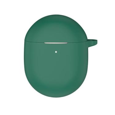 Imagem de Capa para Google Pixel Buds Pro 2, capa protetora de silicone com mosquetão (verde)