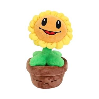Imagem de Brinquedo De Pelúcia Sunflower Pea Shooter Do Jogo Plants Vs Zombies 2