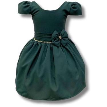 Imagem de Vestido Infantil Daminha Casamento Batizado Aniversário Luxo - Bento E