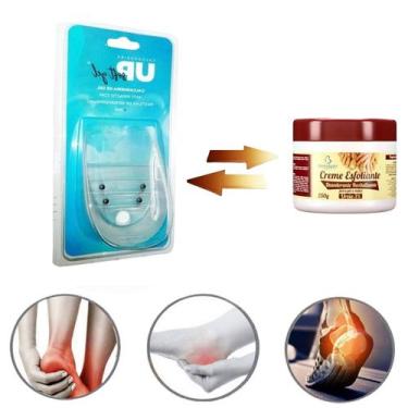 Imagem de Calcanheira Magnética Infravermelho Esporão Fascite + Creme Esfoliante