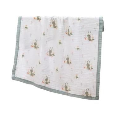 Imagem de Toalha De Banho De Gaze Para Bebê Recém-Nascido 6 Camadas Algodão De A