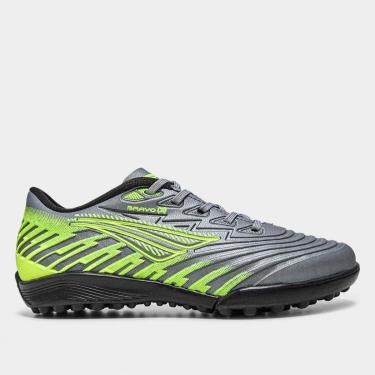 Imagem de Chuteira Society Penalty Bravo Y-3.0 - Chumbo/Amarelo - Tam 41-Masculino