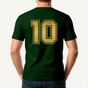 Imagem de Camiseta Masculina Algodão Premium Brasil Camisa 10-Masculino