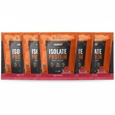 Imagem de Kit 6 Whey Isolado Protein Morango Sache 25G Proteina - New Millen