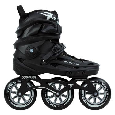 Imagem de Patins Traxart Volt+ 3 Preto - Freestyle - 110mm ABEC-9 Cromo-Masculino