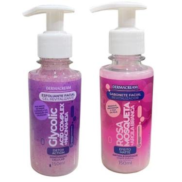 Imagem de Kit 1 Sabonete facial Revitalizador 1 Esfoliante Facial Gel - Dermacre