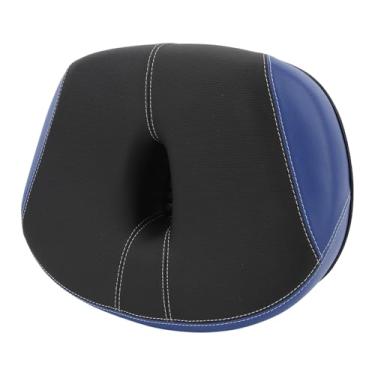 Imagem de Semme Assento de Bicicleta Sem Nariz, Selim de Bicicleta Acolchoado Extra Largo e Confortável Com Ventilação de Fluxo de Ar e Bolas de Absorção de Choque para Passeios Internos e (BLUE)