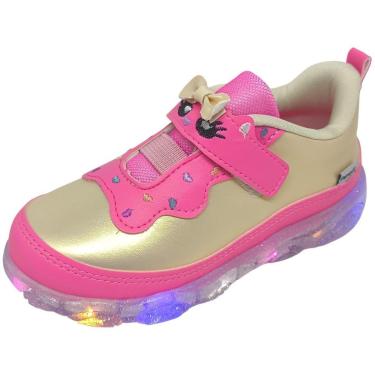 Imagem de Tenis Infantil Menina Conforto Led Multicolorido Liz Pampili-Feminino