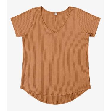 Imagem de Blusa Feminina Plus Size da Infinita Cor Bege-Feminino