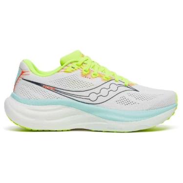 Imagem de Saucony Tênis feminino Ride 19, Branco/Splash, 38