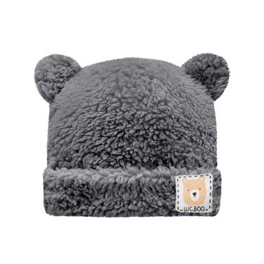 Imagem de Gorro Infantil Boo em Pelo Carneirinho Cinza Luc.boo-Masculino
