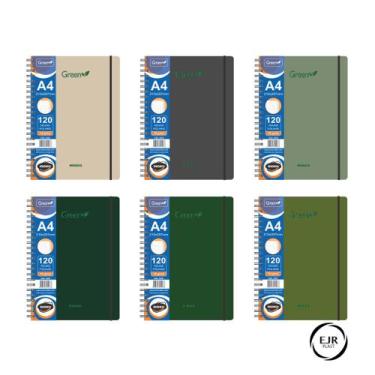 Imagem de Caderno A4 Rideo 120 fls 1 Mat Green