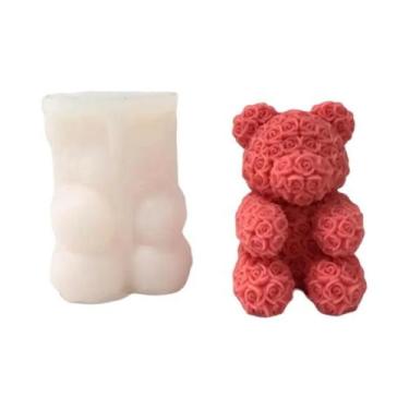 Imagem de Molde De Silicone 3D De Urso Fofo Para Velas DIY, Sabonetes Artesanais