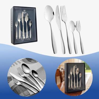 Imagem de Faqueiro Luxo Cannes Wolff 30 Peças Aço Inox Para 6 Pessoas