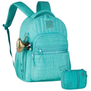 Imagem de Kit Mochila Rebecca Bonbon Costas Teen E Estojo Box Escolar