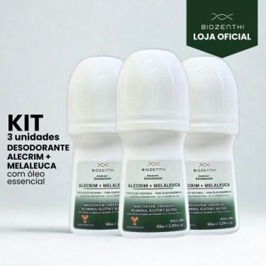 Imagem de KIT 3 UN DESODORANTES ROLL-ON NATURAL ALECRIM E MELALEUCA - 65 ML - Bi