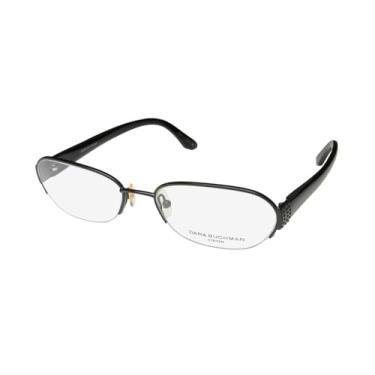 Imagem de Dana Buchman Eliza Armação de Óculos Óptica Feminina Sem Aro, Preto, 52-17-135