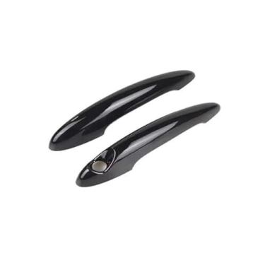 Imagem de Maçaneta externa preta com aparência de fibra de carbono para carro acabamento adesivo para mini para Cooper S (R50 R52 R53 R55 R56 R57) (aparência de fibra de carbono)
