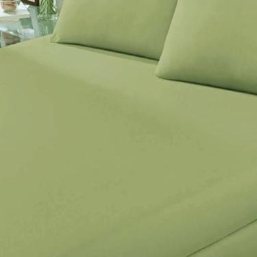 Imagem de Lençol Avulso KazzaVip Casal Malha 100% Algodão Basic Liso com Elástic