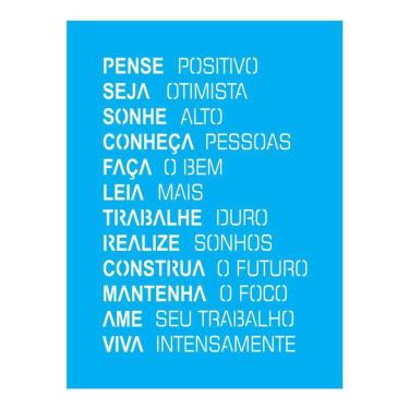 Imagem de Stencil Tamako Pense Positivo - 15X20Cm - Ref A2638