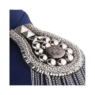 Imagem de Novo desempenho de palco borla ombro crachá terno vestido ombro flor d