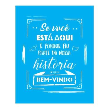 Imagem de Stencil Tamako Se Você Esta Aqui - 20X25Cm - Ref B704