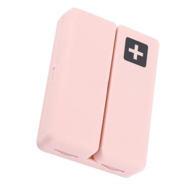 Imagem de Naroote Organizador Magnético Portátil para Comprimidos Com 7 Compartimentos para Viagens, Feito de PP de Qualidade Alimentar, Sem BPA, 10x7x2,5cm, Azul, Verde, Rosa, Branco, para Medicamentos/jóias/armazenamento de Parafusos (Rosa)